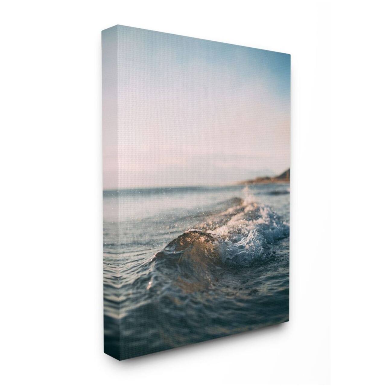 Stupell Industries Small Wave Beach Water Photograph Wall Accent